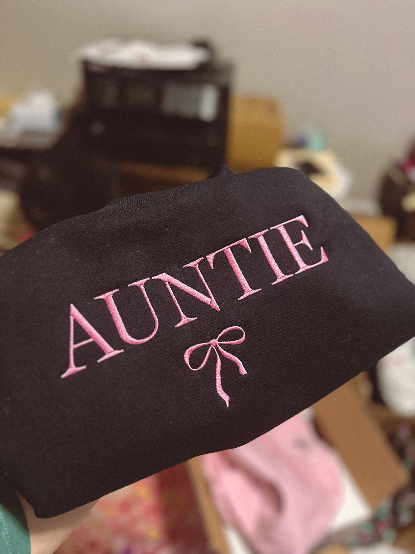 Auntie coquette embroidered