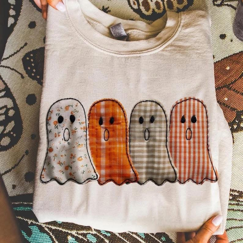 FAUX four quilted ghosts