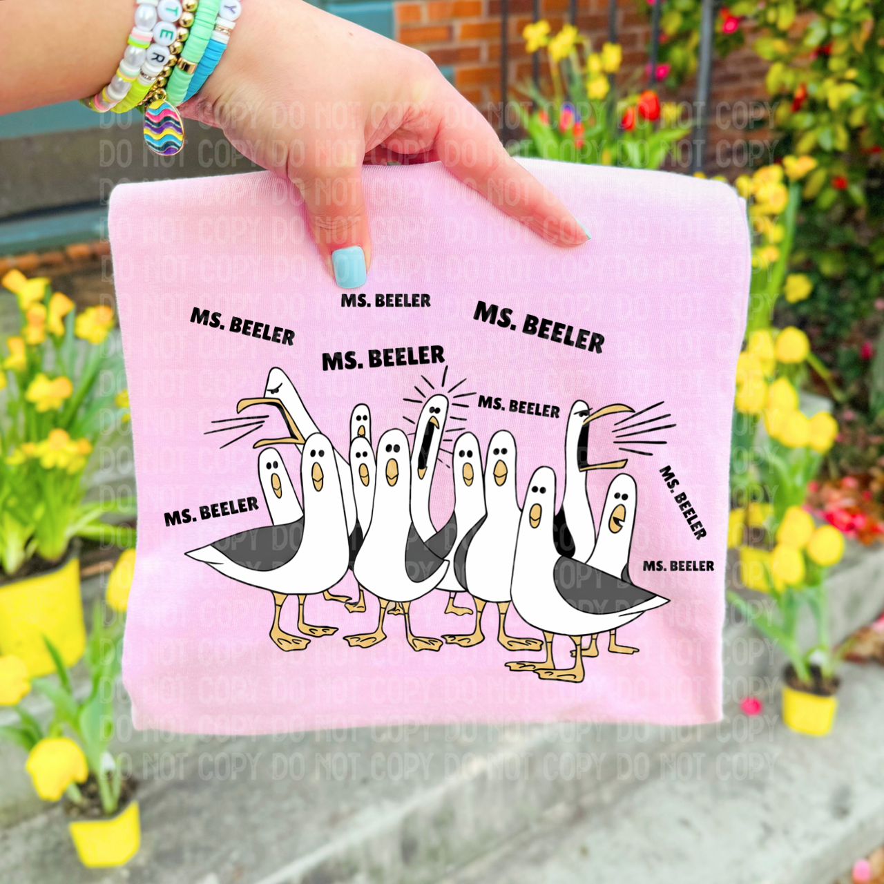 Custom teacher seagulls