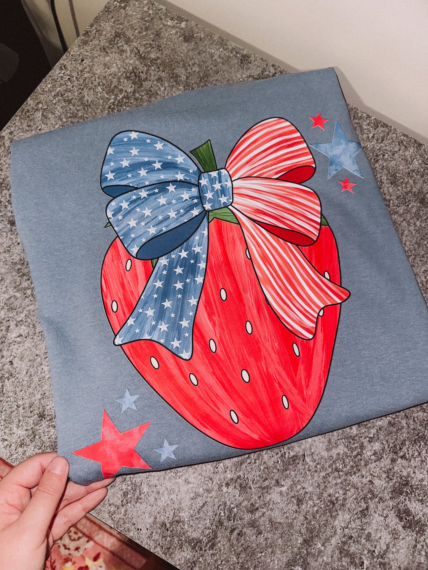 Patriotic strawberry