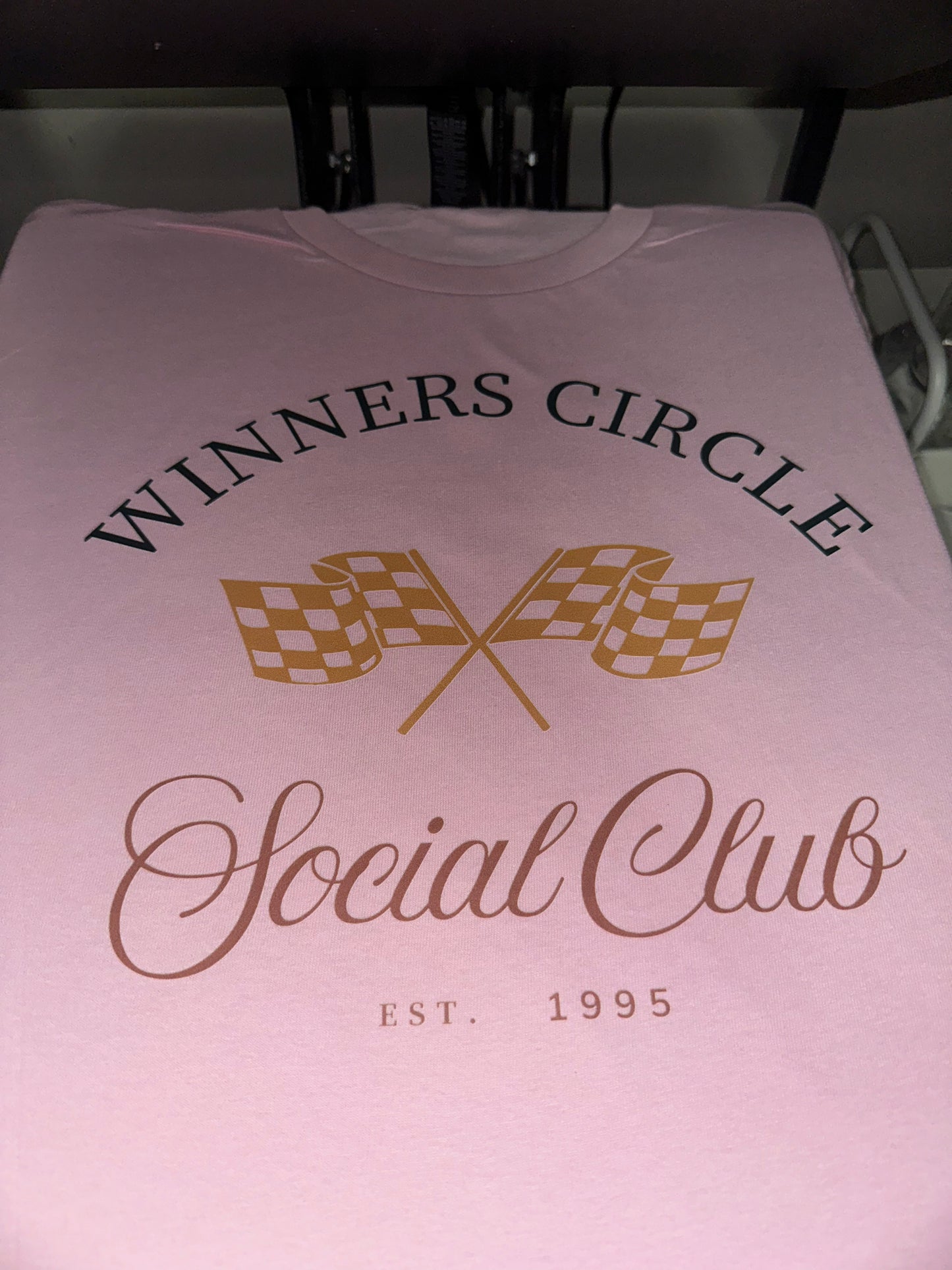 Winners circle - pink tee