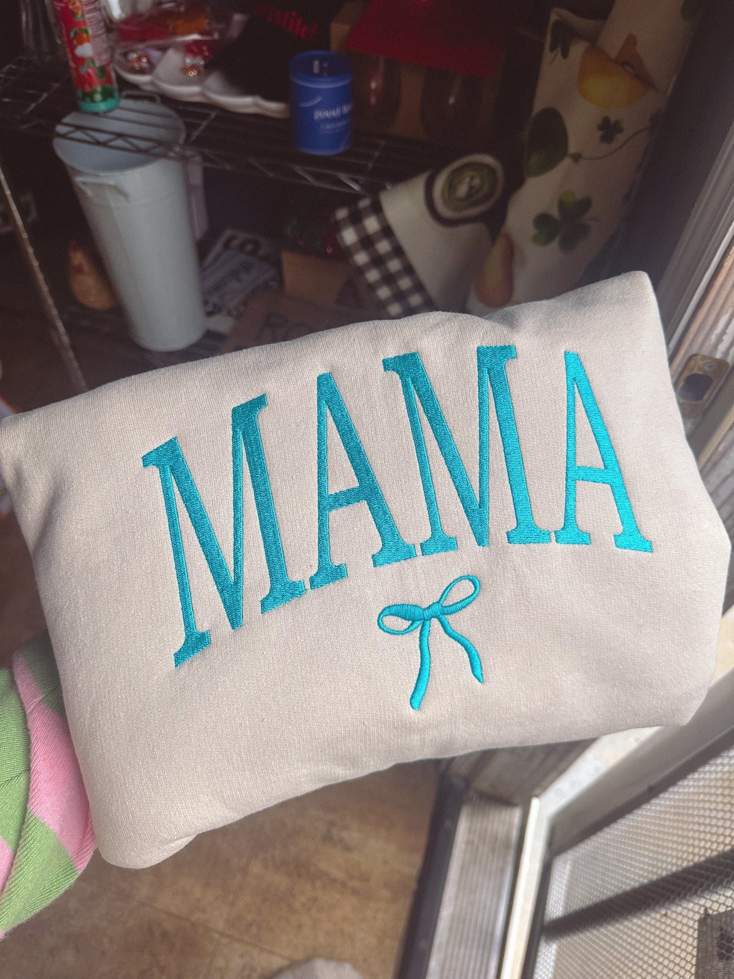 Mama coquette embroidered