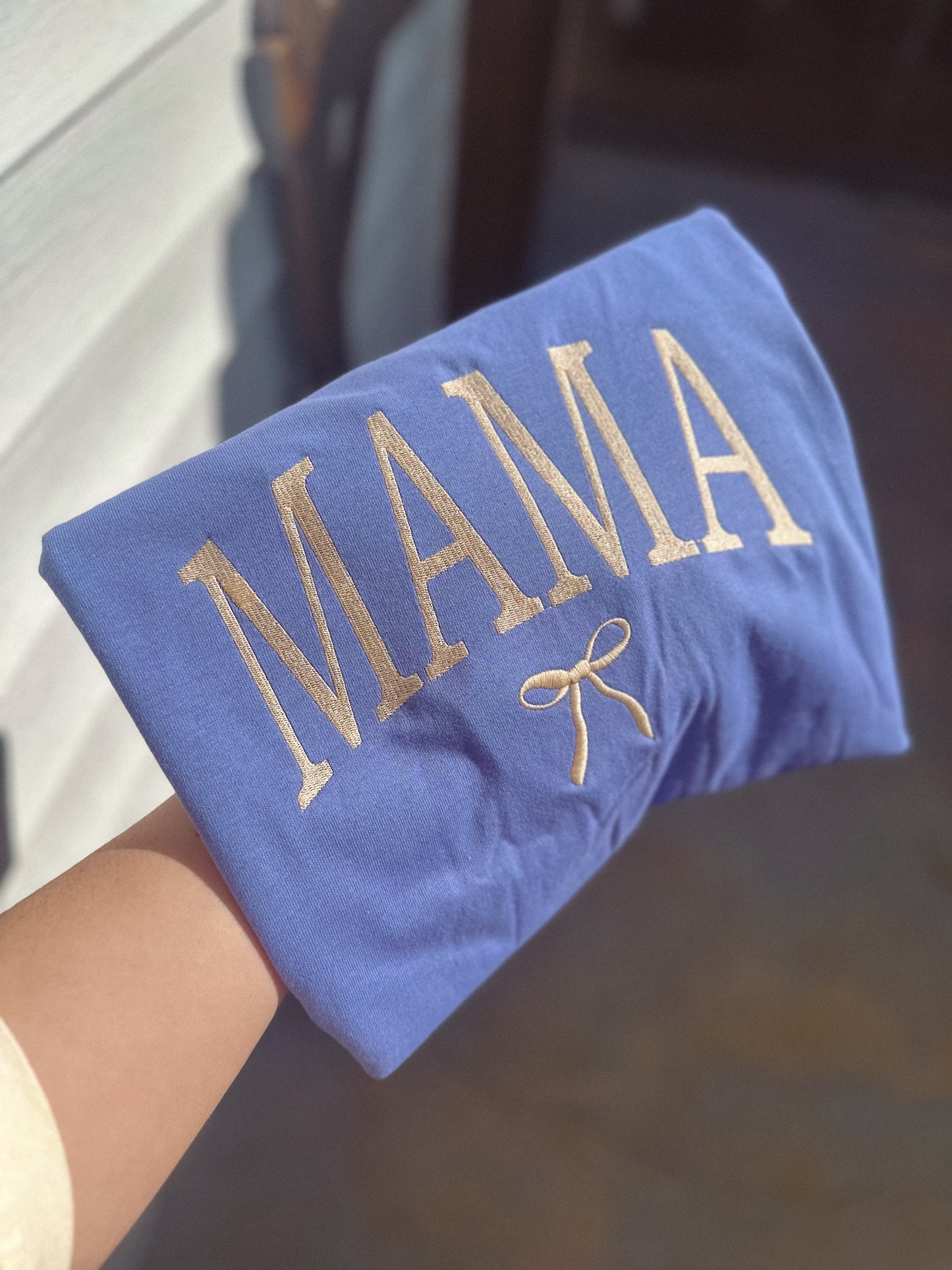 Mama coquette embroidered
