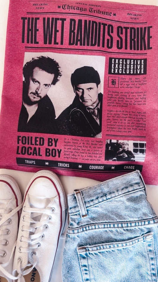 Wet bandit newspaper