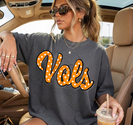 Vols orange polka