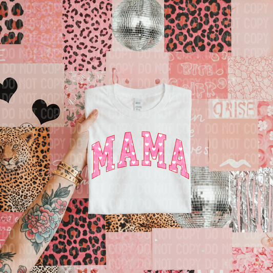 Mama pink hearts