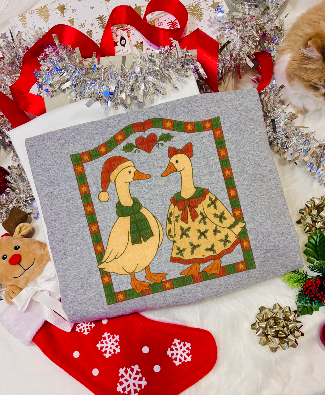 Vintage Christmas geese
