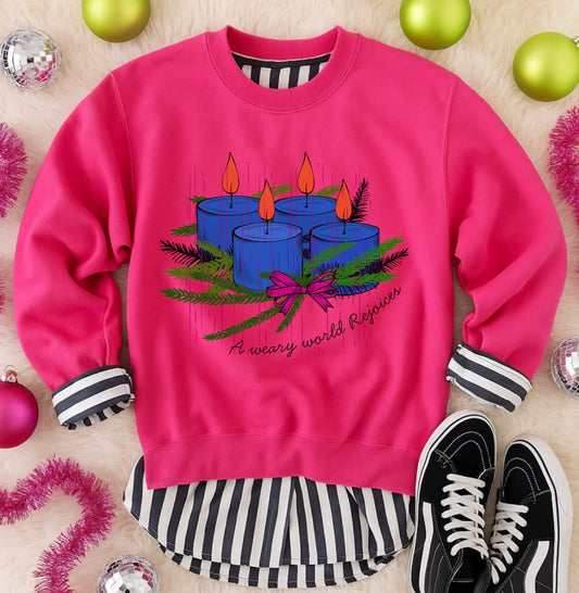 A weary world rejoices