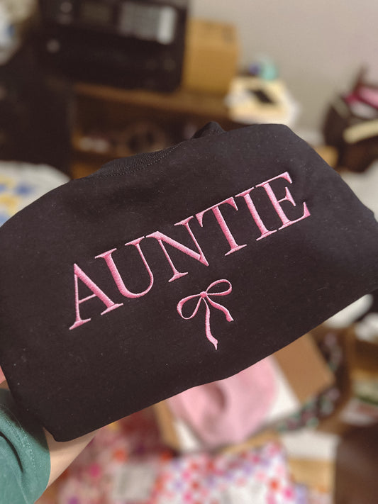 Auntie coquette embroidered