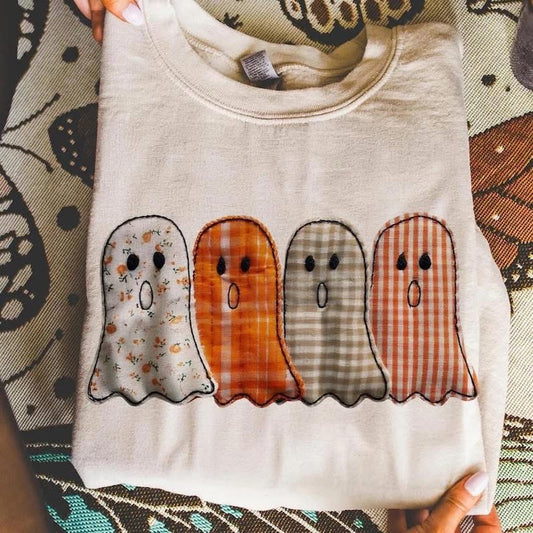 FAUX four quilted ghosts