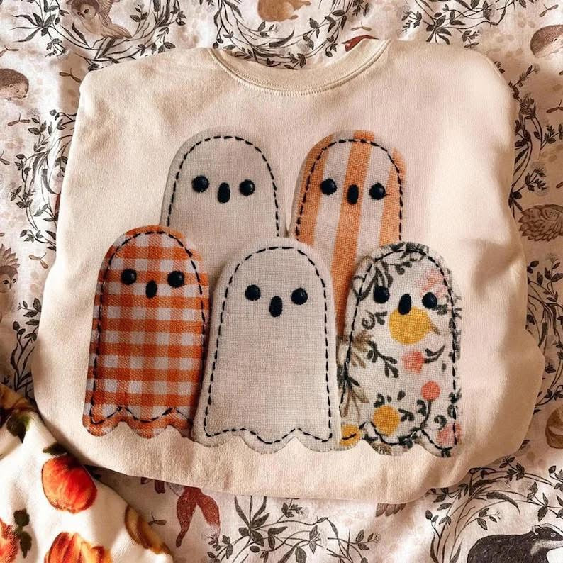 FAUX quilted ghosts