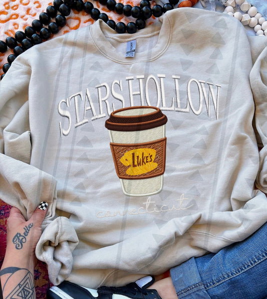 Stars Hollow FAUX embroidery