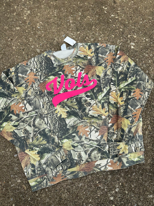 Pink VLS Camo sweatshirt