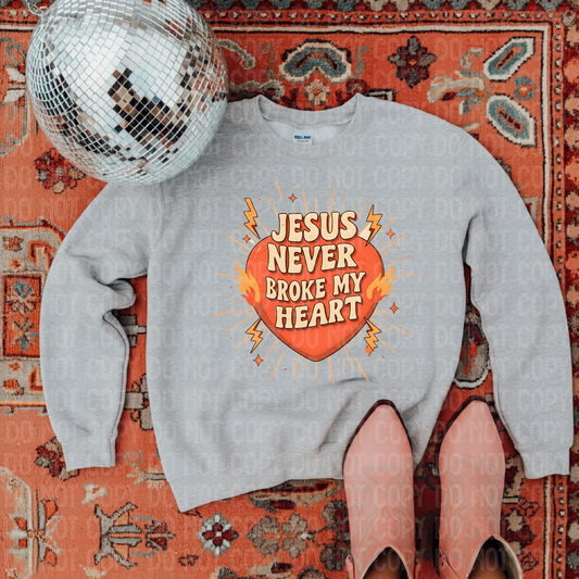 Jesus never broke my heart
