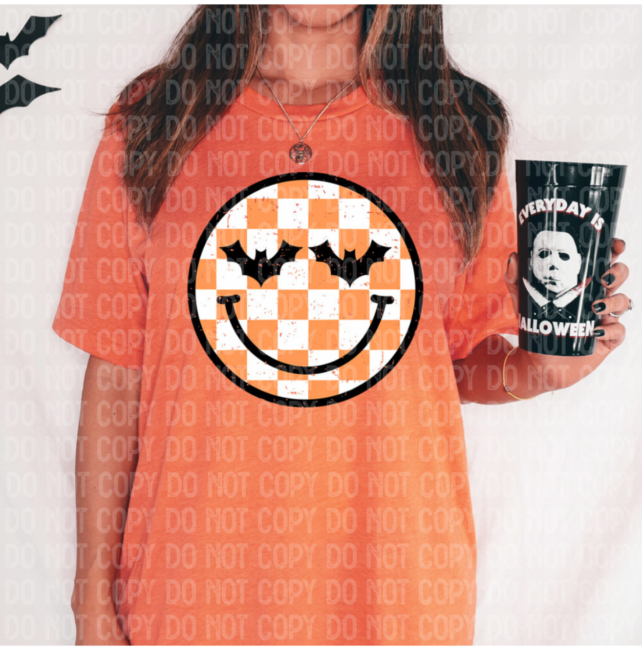 Checker smiley bats