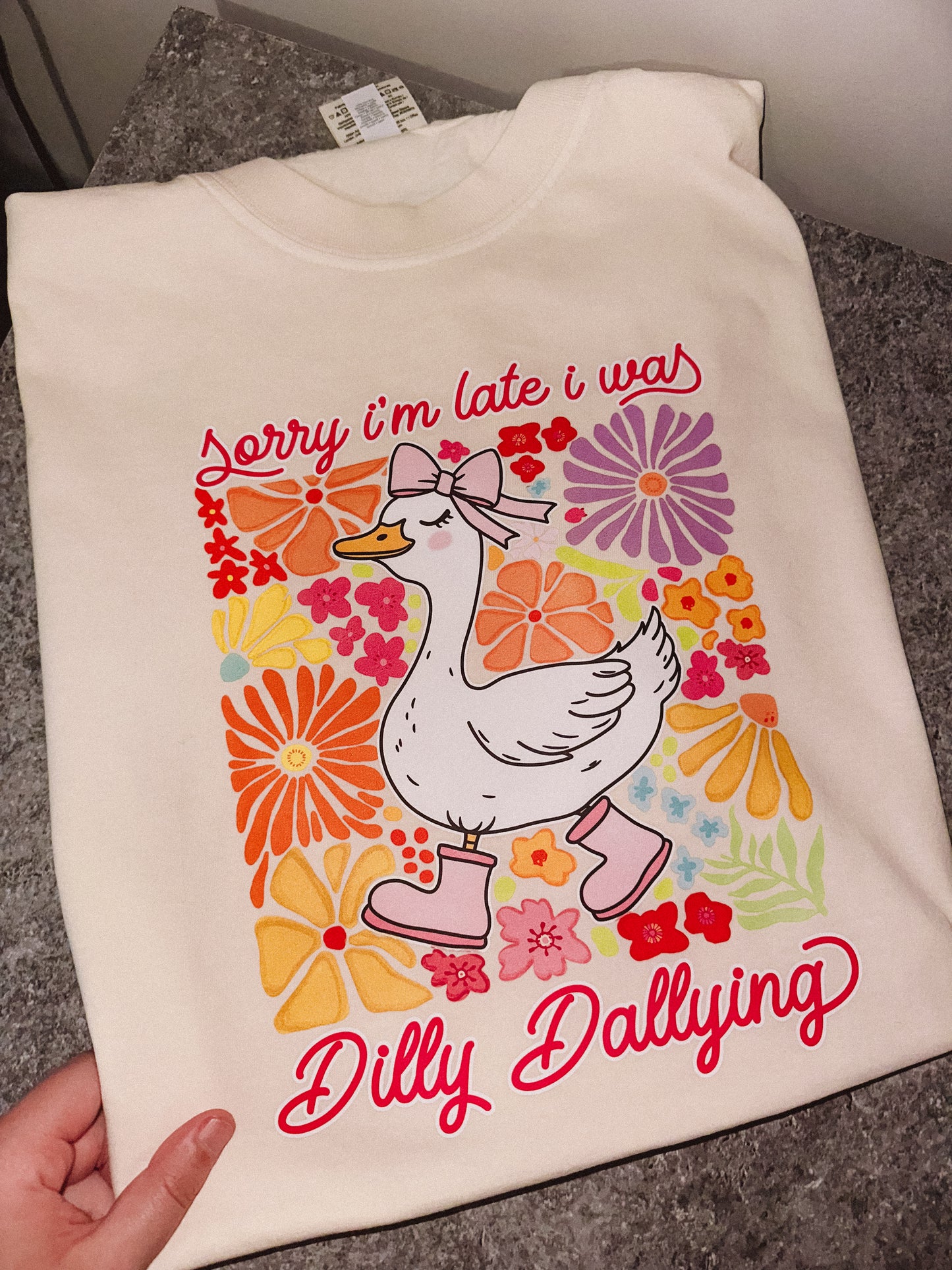 Sorry I’m late, I was dilly dallying