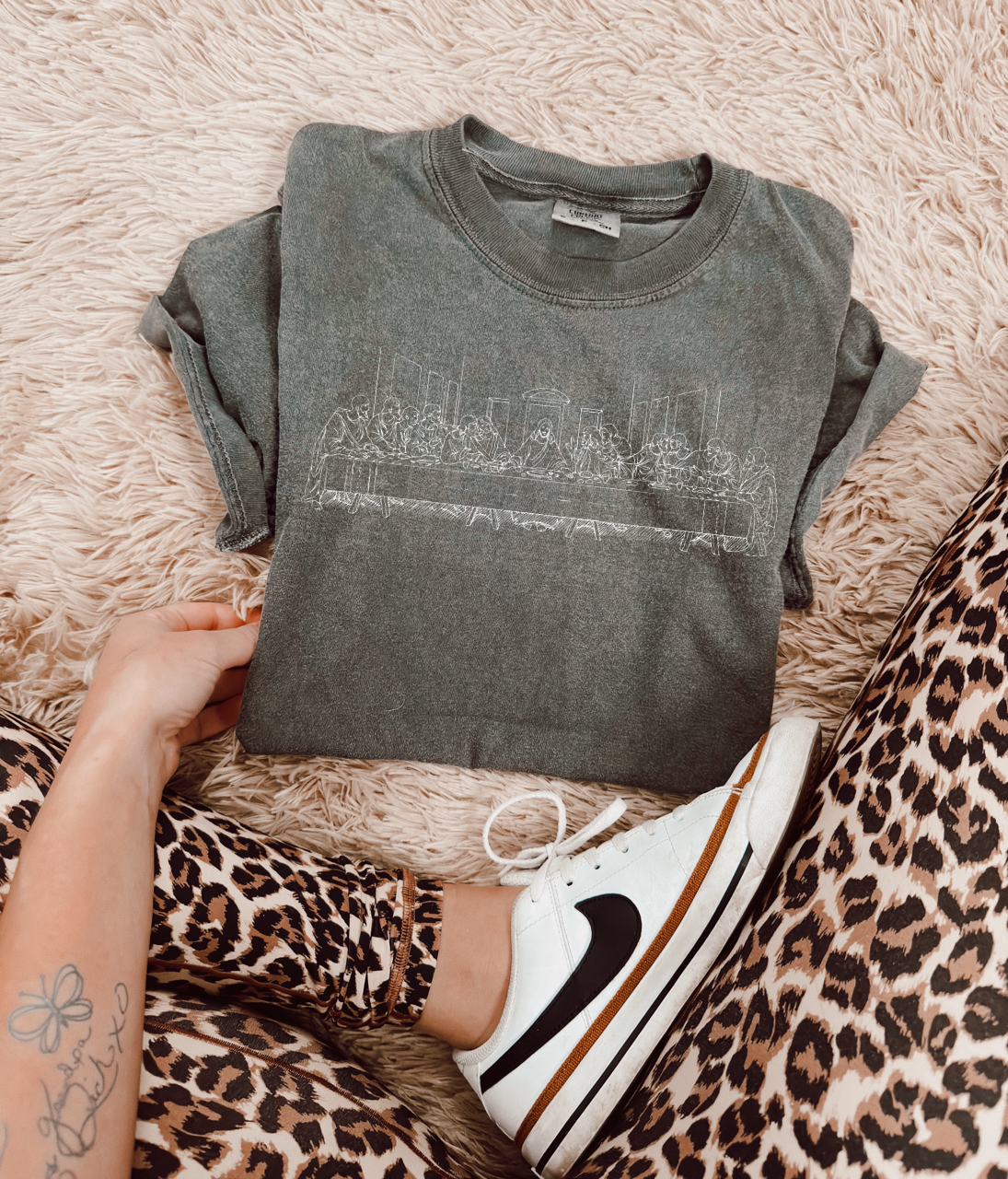 The last supper outline WHITE