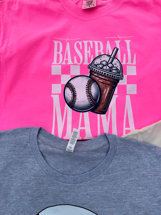 Baseball mama (Comfort color option)