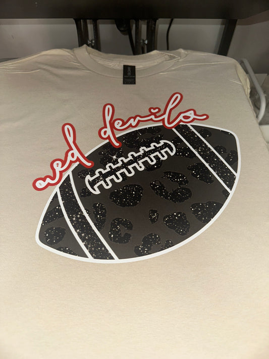 Red Devils - tan tee