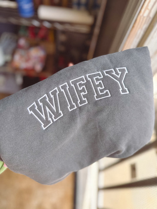 Wifey embroidered