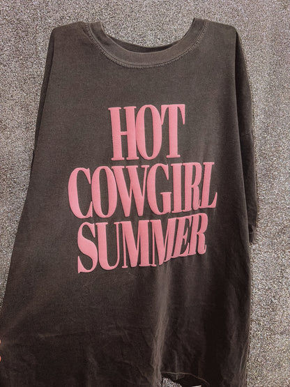 Hot Cowgirl Summer puff print