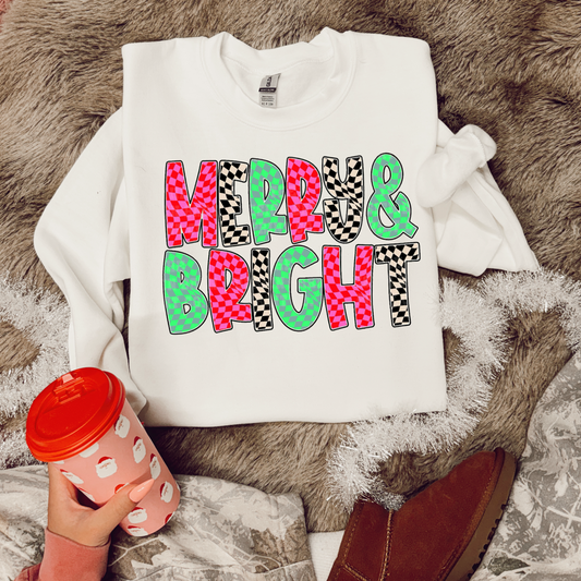 Merry & bright checker