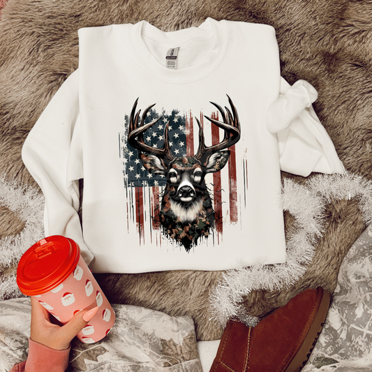 Buck w/ flag