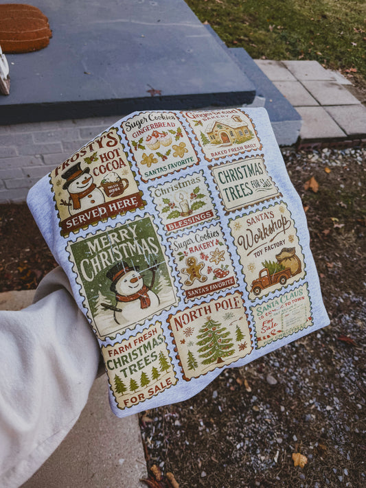 Vintage christmas stamps