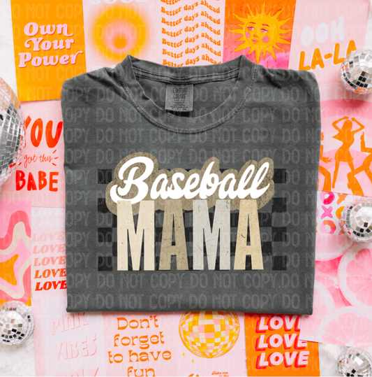 Baseball mama neutral (Comfort color option)