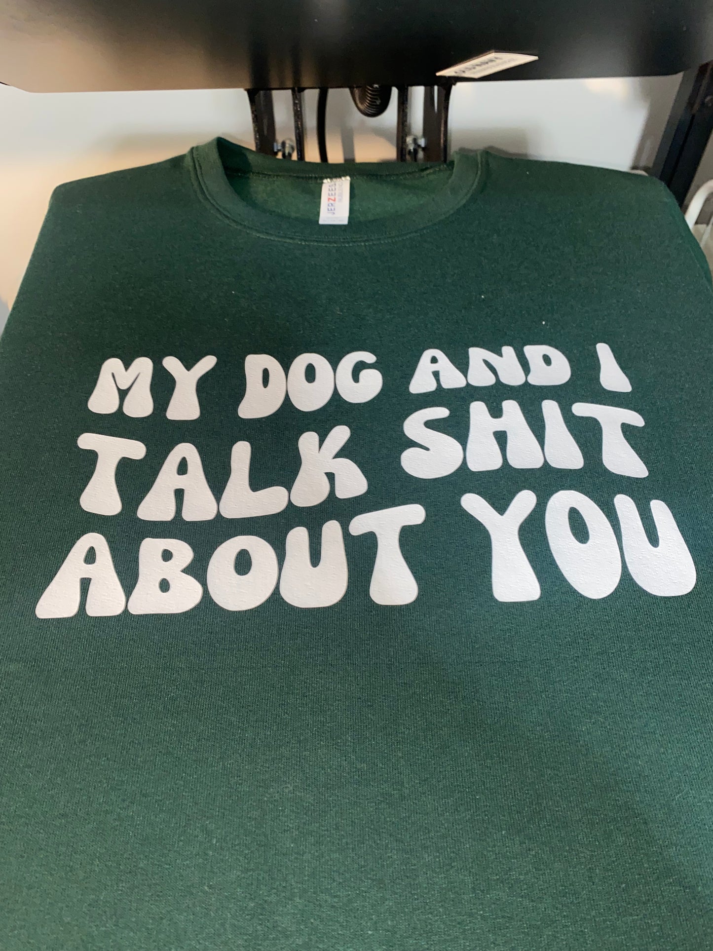 My dog and I talk about you